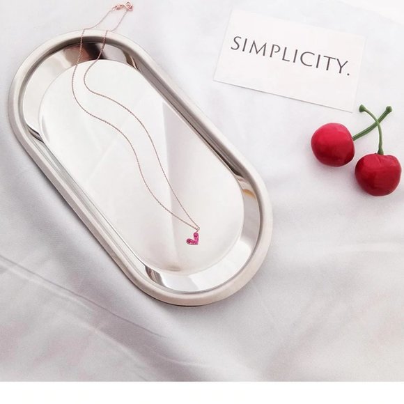 NEW Rose Gold Diamond Heart Necklace - Picture 4 of 6